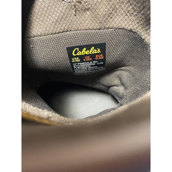 Cabela\'s Pinedale Brown Rounded Toe Western Work Boots Mens Size 10.5 EE main image 4